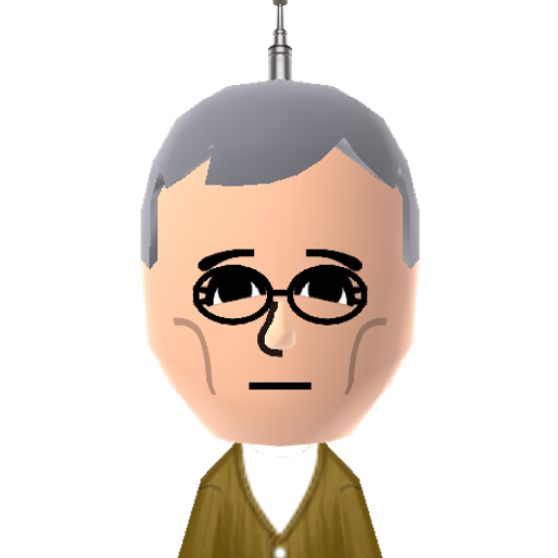 Giles Mii character: By @squeakyrob (TikTok)
