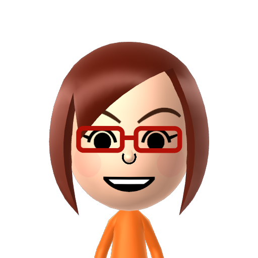 Amy Mii character: a Special Mii dumped from StreetPass Mii Plaza