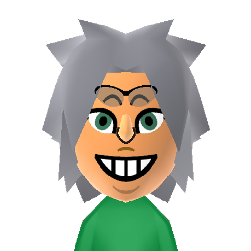Malachite Mii character: The fused form of the gems Jasper and Lapis Lazuli from the show "Steven Universe".