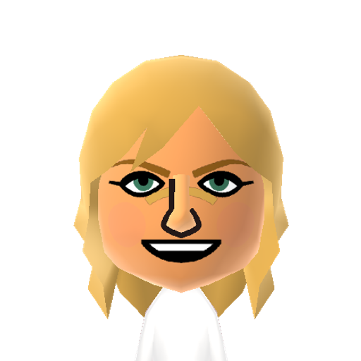 Ashlee New Mii character: The pop singer the way she looks now.