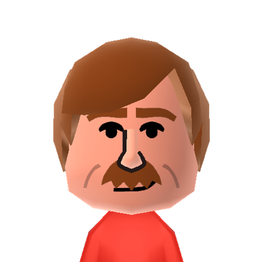 R.Burgundy Mii character: From the movie Anchorman. Played by Will Ferrell.
