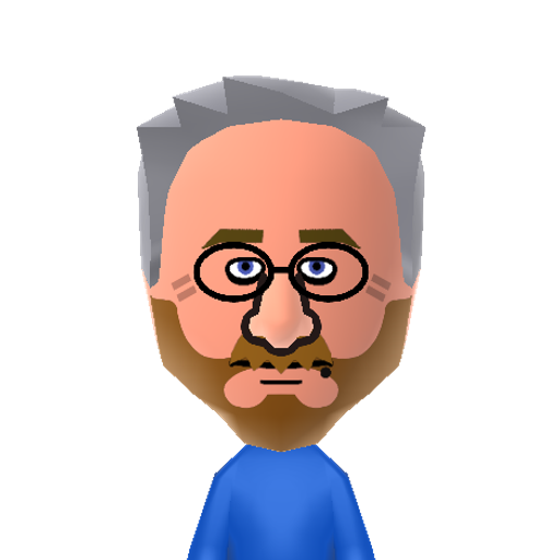 Spielberg Mii character: Movie director.