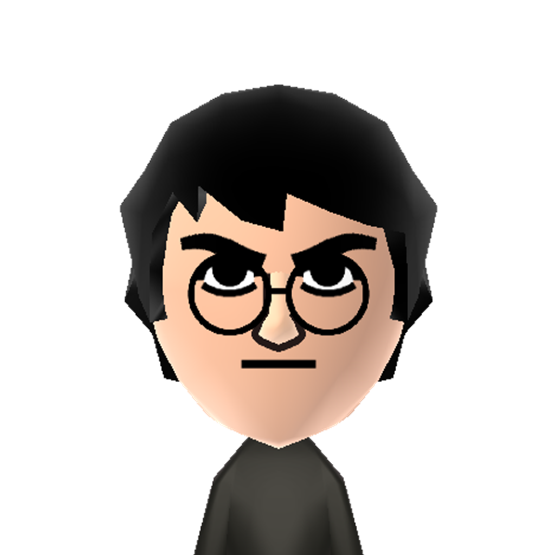 Harry P Mii character: These are extracted and derived from the Mii Central Miis from the 3DS Miitopia.