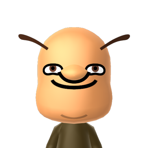 Shrek Mii character: These are extracted and derived from the Mii Central Miis from the 3DS Miitopia.
