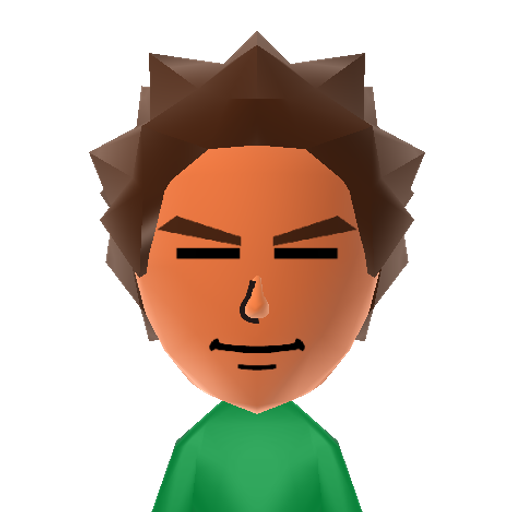 Brock Mii character preview