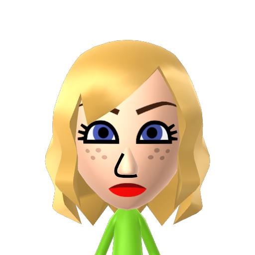 Lady Lake Mii character: Posted on the TomodachiLifeES Facebook Account