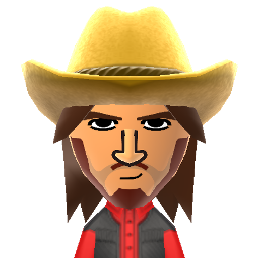 Mccree Mii character: From the first-person shooter game "Overwatch". Armed with his Peacekeeper revolver, the outlaw Jesse McCree doles out justice on his own terms