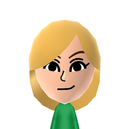 Android 18 Mii character: A female android from "Dragon Ball Z Kai" created by Dr. Gero. She used to be a human but got turned into an android.