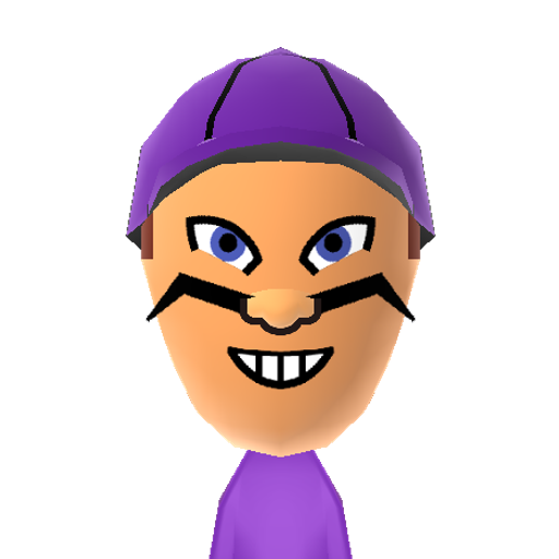Waluigi Mii character preview