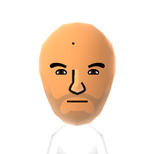 Vin Diesel Mii character: American actor known for his roles in "Saving Private Ryan", "The Chronicles of Riddick" trilogy, and "The Fast and the Furious" movies.