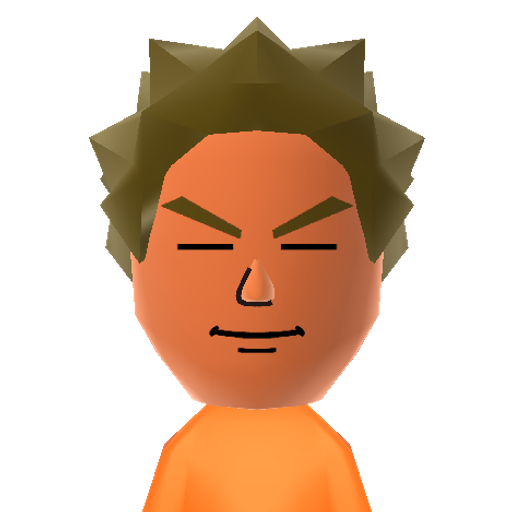 Brock Mii character preview