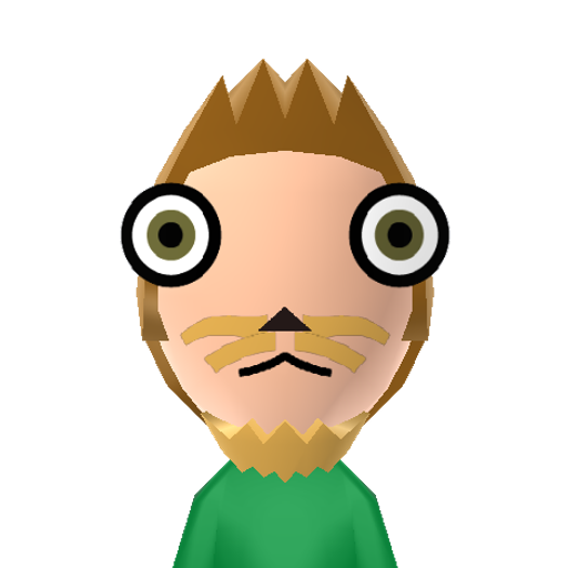 1111111111 Mii character: A weird mii made by my dad's friend's son