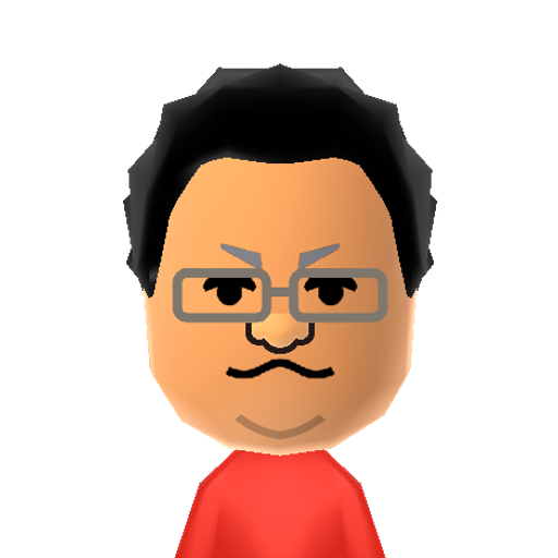かわぐちさん Mii character: a Happy Hammerin' Staff Mii