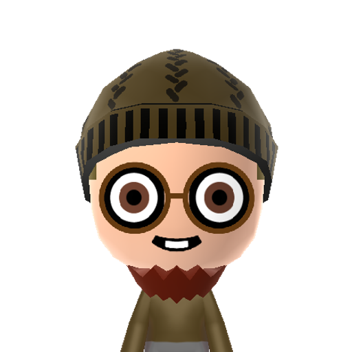 Sheldon Mii character: Horseshoe crab character and weapons store owner from Splatoon.