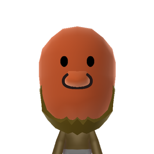 Diglett Mii character: Pokedex #50, the Mole Pokemon. Ground type. According to the Pokedex, no one knows its real size.