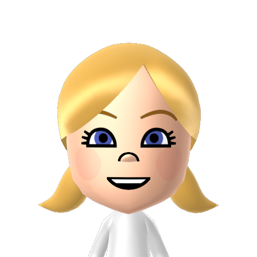 Lillie Mii character: A Mii from Press Sports, a mod for Wii Sports.