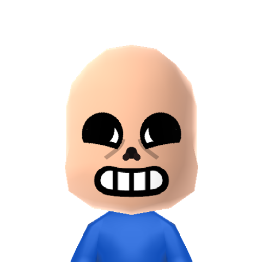 Sans Mii character: These are extracted and derived from the Mii Central Miis from the 3DS Miitopia.