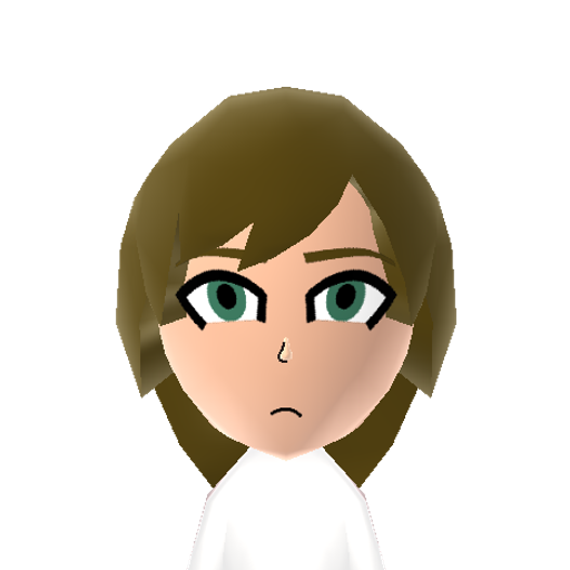 Korone Mii character: The Liradan android who observes and teases Akuto from the manga and anime series "Demon King Daimao"