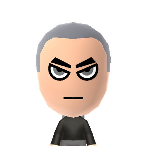 Bleak Mii character: A character from a great Powerpuff Girls fangame called Powerpuff Z 3. He is the final boss of story mode trying to take over the world. You have to fight dark clones of you and your sisters created by him before you can fight him.