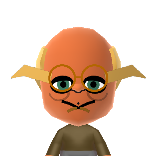 MasterYoda Mii character: Jedi Master from the "Star Wars" movies. Judge him by his size, do not. Tinting the TV green completes the look.