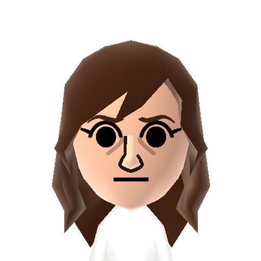 Caroline Mii character: From the video game "Portal 2" by Valve. Assistant to Cave Johnson in the early years of Aperture Science.