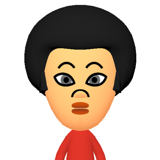 no name Mii character: This Mii is from the Switch SDK as a SampleDB Mii.