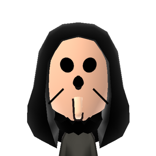 Lord Death Mii character: Reaper from the anime "Soul Eater"