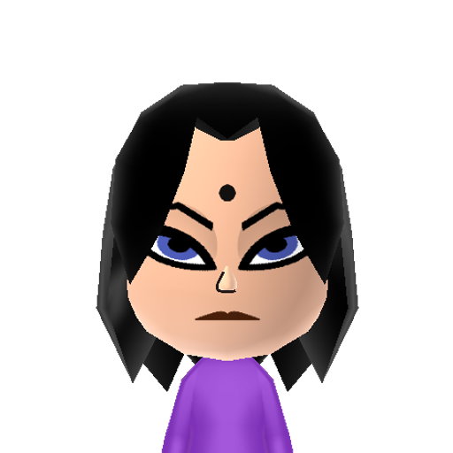 Raven Mii character preview