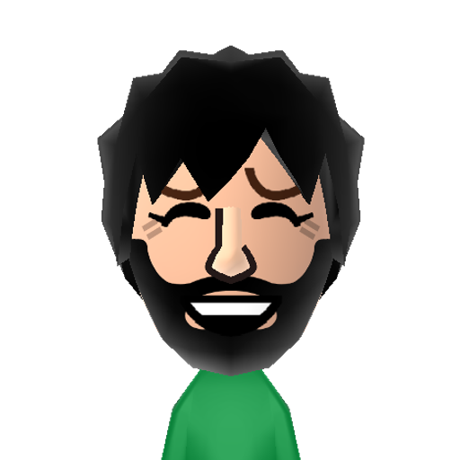 Gruff Mii character: Welsh singer songwriter and member of "Super Furry Animals"