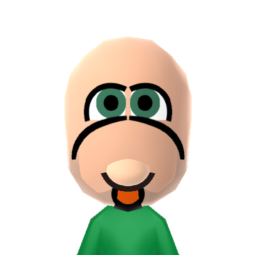 Yoshi Mii character preview