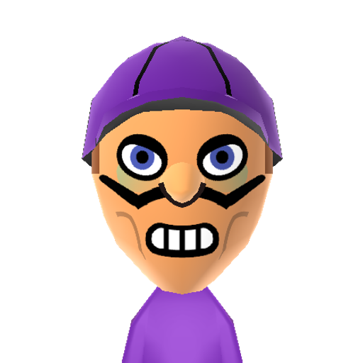 Waluigi Mii character preview