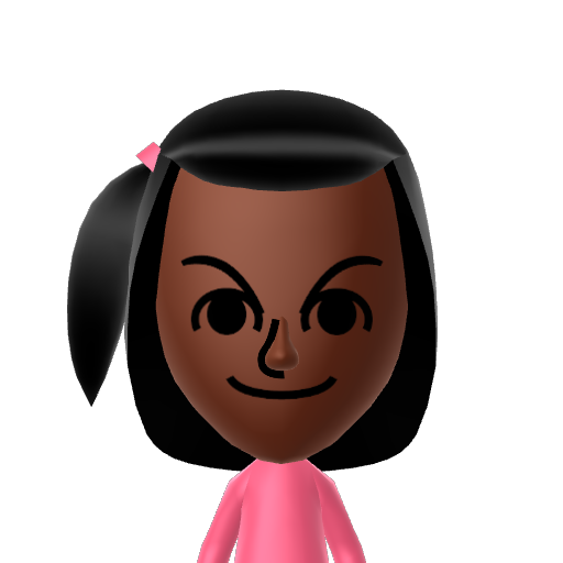 May-May Mii character: A Mii from Edwin's CPU Modpack, a mod for Wii Sports Resort