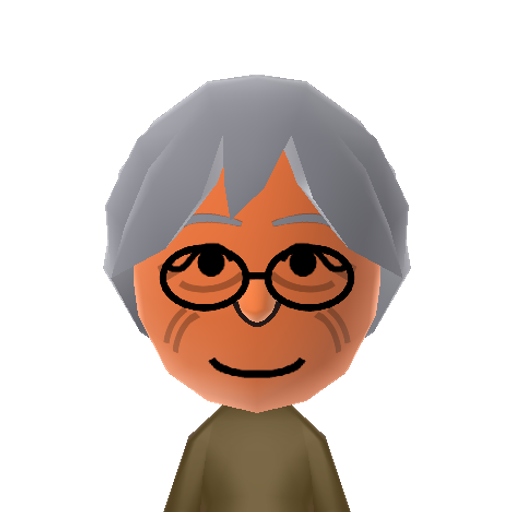 ババ Mii character: A Mii from Jinsei Game Wii