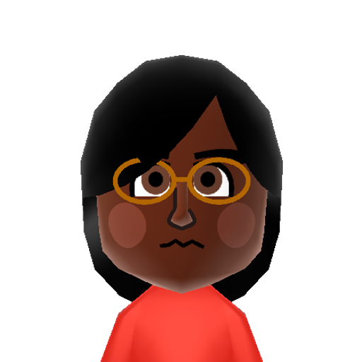 Niña Mii character: A Mii from You Play Motion, a mod for Wii Play Motion.