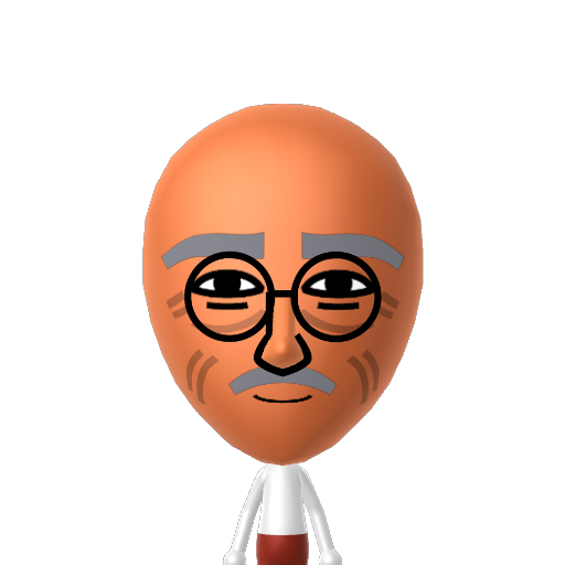 Ghandi Mii character: These are extracted and derived from the Mii Central Miis from the 3DS Miitopia.