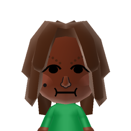 Vestra Mii character: This is a Mii uploaded for the 3DS version and distributed by Mii Central for both the 3DS and Switch versions of Miitopia.