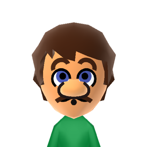 Luigi Mii character preview