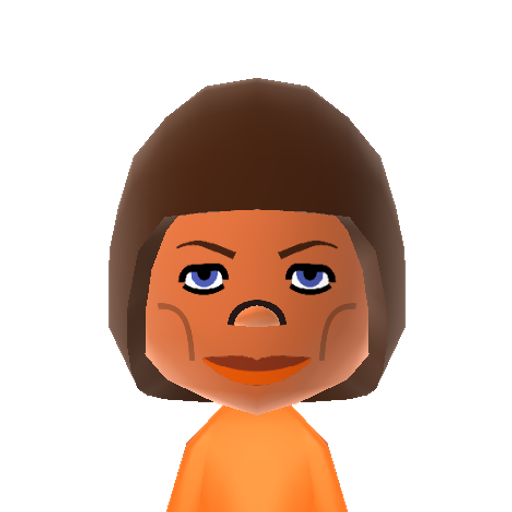 Gloria Mii character: A Mii from Press Sports, a mod for Wii Sports.