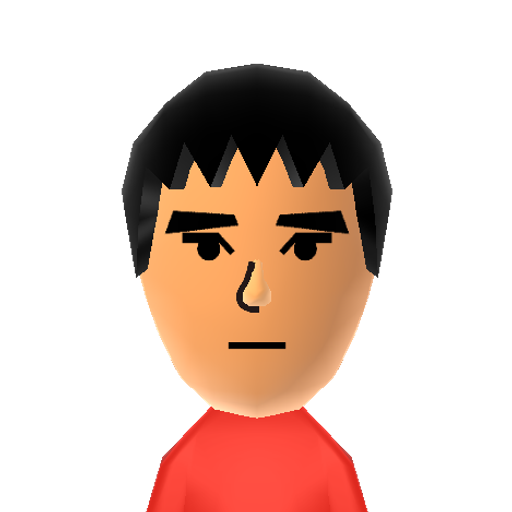 Keita N. Mii character: This is a Mii featured in the Korean version of WarioWare: Smooth Moves released in 2006 for the Wii.
