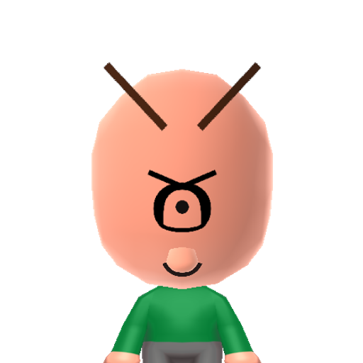 Planton Mii character: The plankton on the "SpongeBob SparePants" animated TV show.