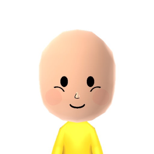 Caillou Mii character preview