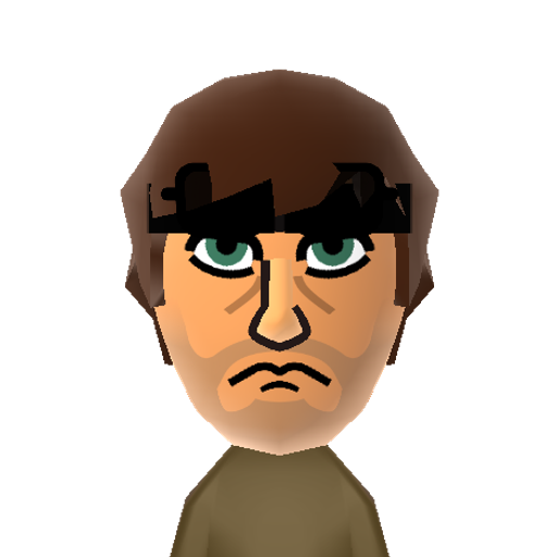 SolidSnake Mii character: The main character in "Metal Gear" games. He is a special operations agent and spy.