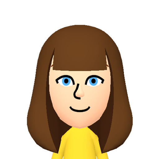 Carmen Mii character: Extracted from Super Mario Maker 2 servers. This is the Mii of Carmen, who is the daughter of DGR. Maker Name: Pika Pop* -- Maker ID: DDH-PXM-8JF -- Country: United States