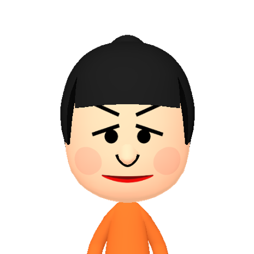 廷弄弟彤形彷役忘忌志 Mii character: This Mii is from the Switch SDK as a SampleDB Mii.
