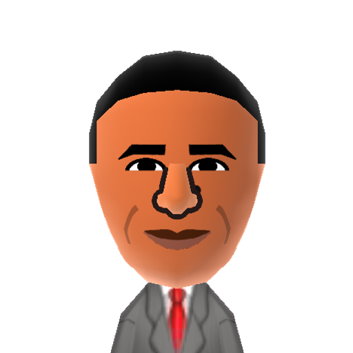 Obama Mii character: President of the United States