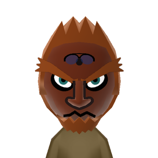 Ganondorf Mii character: The humanoid incarnation of Ganon from The Legend of Zelda series. Also has terrible luck in smash brothers tier lists. Don't believe it? look up the official tier lists for brawl, ssb4, and ultimate and come back to this post.
