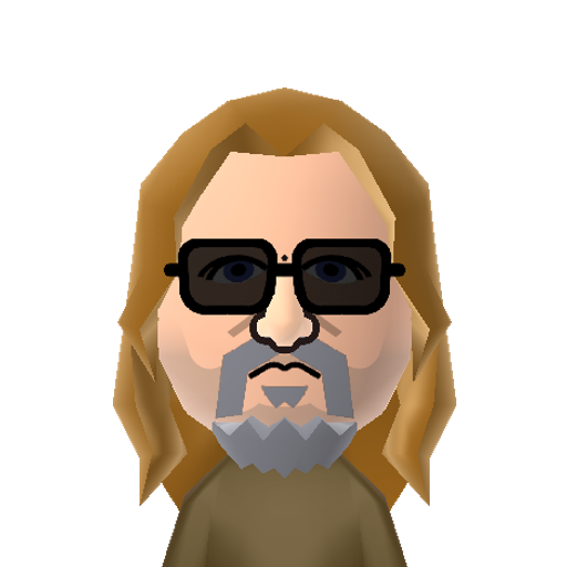 The Dude Mii character preview