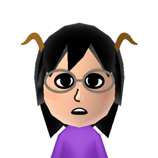 Eridan Mii character: A troll from the webcomic "Homestuck" that acts like a wizard. His blood color is light purple.