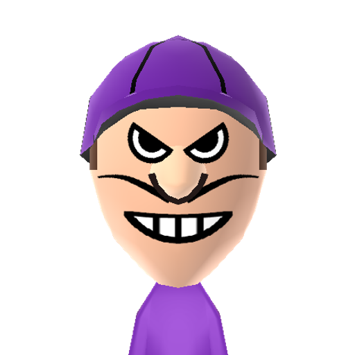 Waluigi Mii character: These are extracted and derived from the Mii Central Miis from the 3DS Miitopia.