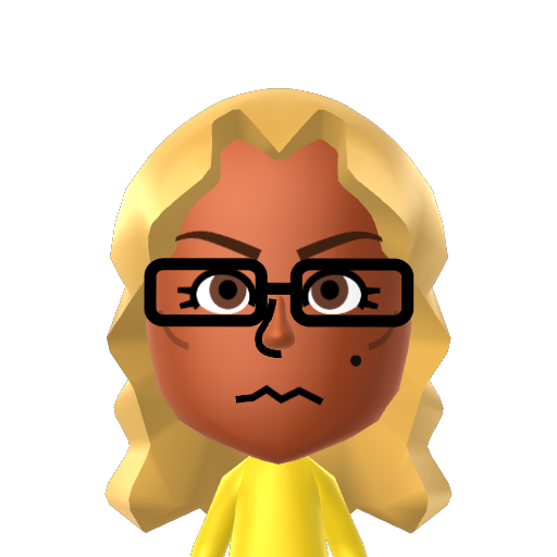 Lakeshia Mii character: A MIi from Mythical Wolf's Custom CPU Miis Mod, a mod for WIi Sports